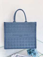 DIOR BOOK TOTE LIGHT BLUE M1286 SIZE 42 CM - 1