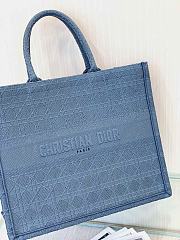 DIOR BOOK TOTE LIGHT BLUE M1286 SIZE 42 CM - 4