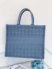 DIOR BOOK TOTE LIGHT BLUE M1286 SIZE 42 CM - 3