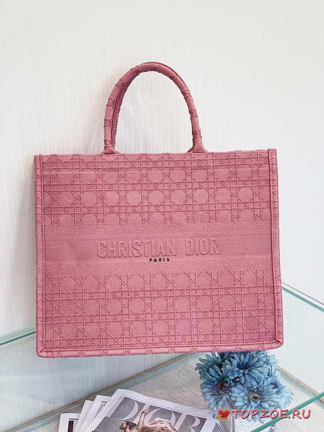 DIOR BOOK TOTE PINK M1286 SIZE 42 CM - 1