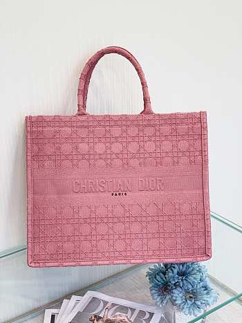 DIOR BOOK TOTE PINK M1286 SIZE 42 CM