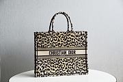 DIOR BOOK TOTE BEIGE MIZZA EMBROIDERY M1286 SIZE 41.5x34.5x16 CM - 1
