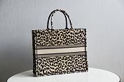 DIOR BOOK TOTE BEIGE MIZZA EMBROIDERY M1286 SIZE 41.5x34.5x16 CM - 2