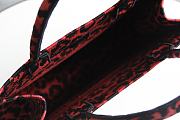 DIOR BOOK TOTE RED MIZZA EMBROIDERY M1286 SIZE 41.5x34.5x16 CM - 2