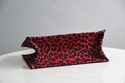 DIOR BOOK TOTE RED MIZZA EMBROIDERY M1286 SIZE 41.5x34.5x16 CM - 3