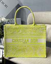 DIOR SMALL BOOK TOTE LIME M1296 SIZE 36.5 x 28 x 17.5 CM - 1