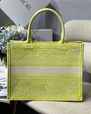 DIOR SMALL BOOK TOTE LIME M1296 SIZE 36.5 x 28 x 17.5 CM - 2