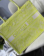 DIOR SMALL BOOK TOTE LIME M1296 SIZE 36.5 x 28 x 17.5 CM - 3