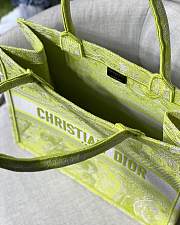 DIOR SMALL BOOK TOTE LIME M1296 SIZE 36.5 x 28 x 17.5 CM - 4