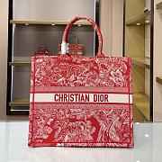 DIOR BOOK TOTE RASBERRY M1286 SIZE 41.5 x 38 x 18 CM - 1