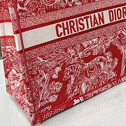 DIOR BOOK TOTE RASBERRY M1286 SIZE 41.5 x 38 x 18 CM - 2