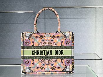 DIOR SMALL BOOK TOTE MULTICOLOR M1296 SIZE 36.5 CM