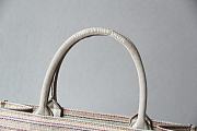 DIOR SMALL BOOK TOTE MULTICOLOR STRIPES EMBROIDERY M1296 SIZE 36.5x28x16 CM - 6
