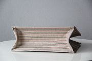 DIOR SMALL BOOK TOTE MULTICOLOR STRIPES EMBROIDERY M1296 SIZE 36.5x28x16 CM - 5