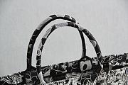 DIOR BOOK TOTE BLACK & WHITE M1286 SIZE 41.5x34.5x16 CM - 3