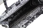 DIOR BOOK TOTE BLACK & WHITE M1286 SIZE 41.5x34.5x16 CM - 5