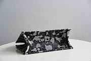 DIOR SMALL BOOK TOTE BLACK & WHITE M1296 SIZE 36.5x28x14 CM - 6