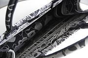 DIOR SMALL BOOK TOTE BLACK & WHITE M1296 SIZE 36.5x28x14 CM - 3