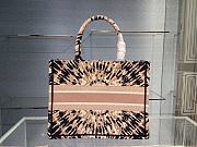DIOR SMALL BOOK TOTE TIE & DIOR EMBROIDERY M1296 SIZE 36 CM - 4
