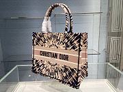 DIOR SMALL BOOK TOTE TIE & DIOR EMBROIDERY M1296 SIZE 36 CM - 5