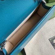 GUCCI DIONYSUS SUPER MINI BAG BLUE/TURQUOISE 476432 SIZE 16.5x10x4.5 CM - 4