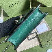 GUCCI DIONYSUS SUPER MINI BAG GREEN 476432 SIZE 16.5x10x4.5 CM - 5