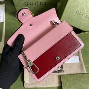 GUCCI DIONYSUS SUPER MINI BAG DARK RED 476432 SIZE 16.5x10x4.5 CM - 4