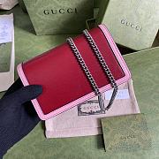 GUCCI DIONYSUS SUPER MINI BAG DARK RED 476432 SIZE 16.5x10x4.5 CM - 3