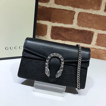 GUCCI DIONYSUS SUPER MINI BAG BLACK 476432 SIZE 16.5x10x4.5 CM
