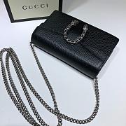 GUCCI DIONYSUS SUPER MINI BAG BLACK 476432 SIZE 16.5x10x4.5 CM - 6
