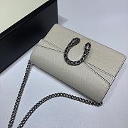 GUCCI DIONYSUS SUPER MINI BAG WHITE 476432 SIZE 16.5x10x4.5 CM - 2