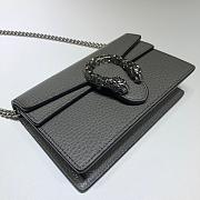 GUCCI DIONYSUS SUPER MINI BAG GRAY 476432 SIZE 16.5x10x4.5 CM - 3
