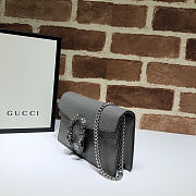 GUCCI DIONYSUS SUPER MINI BAG GRAY 476432 SIZE 16.5x10x4.5 CM - 2