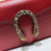 GUCCI DIONYSUS SUPER MINI BAG RED 476432 SIZE 16.5x10x4.5 CM - 4