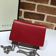 GUCCI DIONYSUS SUPER MINI BAG RED 476432 SIZE 16.5x10x4.5 CM - 5