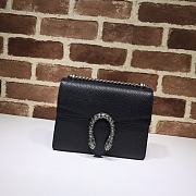 GUCCI DIONYSUS LEATHER MINI BAG BLACK 421970 SIZE 20 x 15.5 x 5 CM - 1