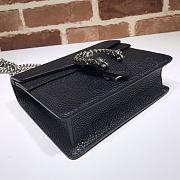 GUCCI DIONYSUS LEATHER MINI BAG BLACK 421970 SIZE 20 x 15.5 x 5 CM - 3