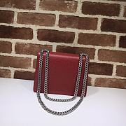 GUCCI DIONYSUS LEATHER MINI BAG RED 421970 SIZE 20 x 15.5 x 5 CM - 4