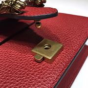 GUCCI DIONYSUS LEATHER MINI BAG RED 421970 SIZE 20 x 15.5 x 5 CM - 6