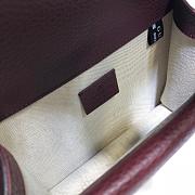 GUCCI DIONYSUS LEATHER MINI BAG BORDEAUX 421970 SIZE 20 x 15.5 x 5 CM - 2