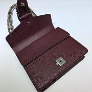 GUCCI DIONYSUS LEATHER MINI BAG BORDEAUX 421970 SIZE 20 x 15.5 x 5 CM - 5