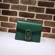 GUCCI DIONYSUS LEATHER MINI BAG EMERALD GREEN 421970 SIZE 20 x 15.5 x 5 CM - 1