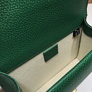 GUCCI DIONYSUS LEATHER MINI BAG EMERALD GREEN 421970 SIZE 20 x 15.5 x 5 CM - 4
