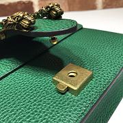 GUCCI DIONYSUS LEATHER MINI BAG EMERALD GREEN 421970 SIZE 20 x 15.5 x 5 CM - 5