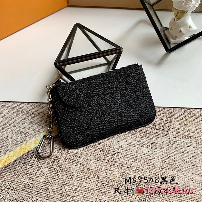 LV KEY POUCH BLACK M69508 13.8CM - 1