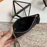 LV KEY POUCH BLACK M69508 13.8CM - 4