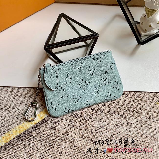 LV KEY POUCH VERT LAGON GREEN M69508 13.8CM - 1