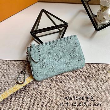 LV KEY POUCH VERT LAGON GREEN M69508 13.8CM