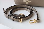 LV DOUBLE ZIP POCHETTE GRAY & BEIGE M69203 SIZE 20 x 12.5 x 3 CM - 5