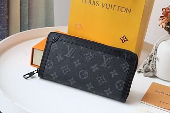 LV ZIPPY WALLET TRUNK BLACK M80558 SIZE 19.5 x 10 x 2 CM